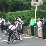 自転車マナーアップ街頭指導！